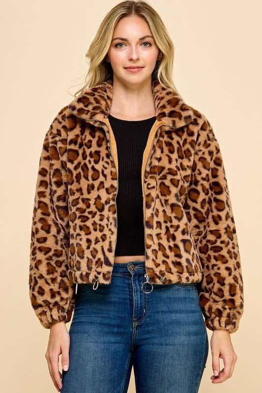 Cropped Leopard Sweater