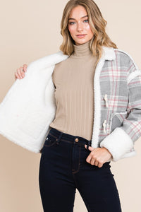 Plaid Sherpa Jacket