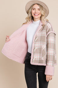 Plaid Sherpa Jacket