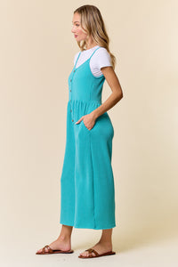 Sweet Like Candy Jumpsuit-Aqua