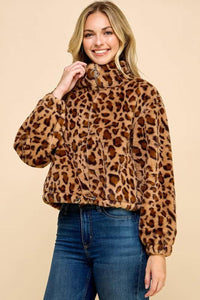 Cropped Leopard Sweater